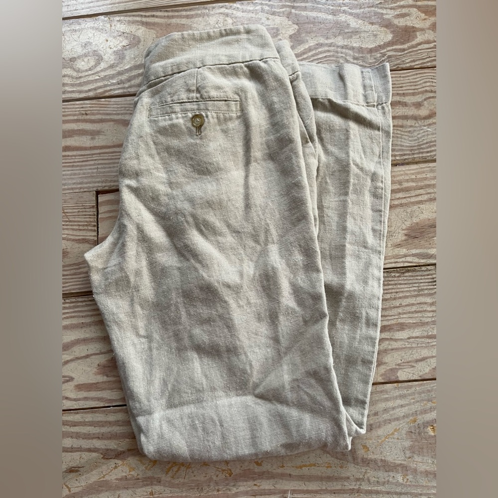 Loft Marisa pant 100% linen size 4 - Picture 4 of 4